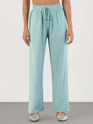 SHOWOFFFF Loose Fit Women Blue Trousers
