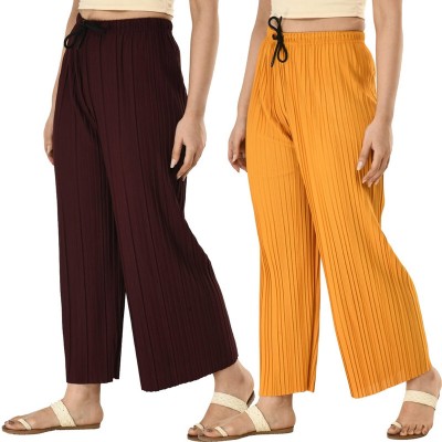 Brainbees Relaxed Women Brown, Yellow Trousers