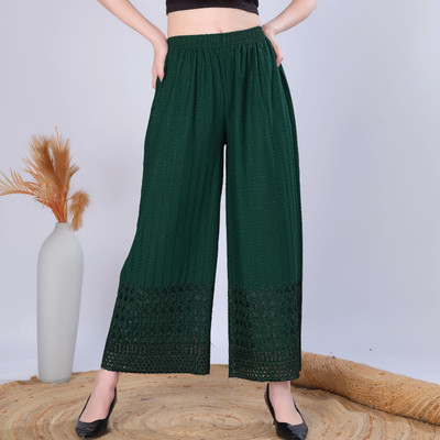 Vivika Flared Women Green Trousers