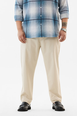 Snitch Regular Fit Men Beige Trousers