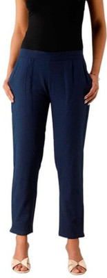 THE INDIA STYLE Slim Fit Women Blue Trousers