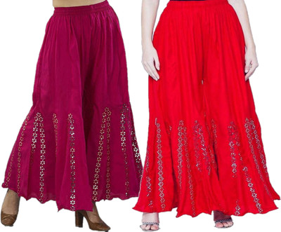 MIXFIT Flared Women Multicolor Trousers