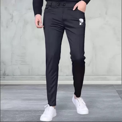 Arihant Shope Solid Men Black Track Pants