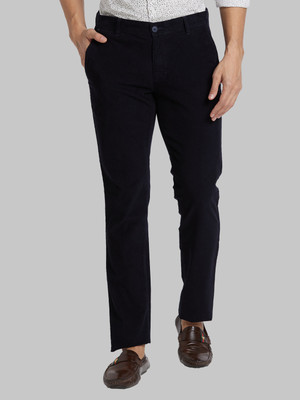 PARX Tapered Men Blue Trousers