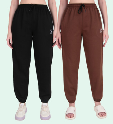 GAA Regular Fit Women Black, Grey Trousers