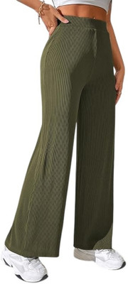 KASHIAN Regular Fit Women Green Trousers
