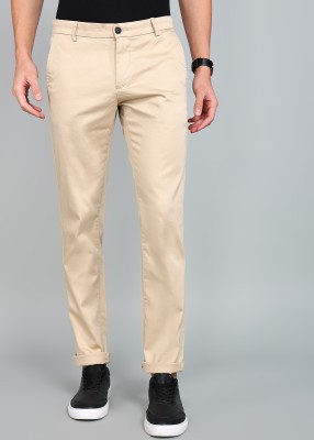 Arrow Sport Slim Fit Men Beige Trousers