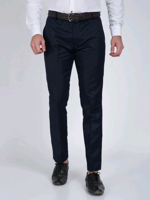 SS AURA PREMIUM Slim Fit Men Dark Blue Trousers