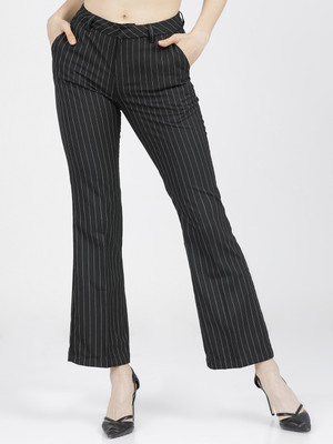 Tokyo Talkies Regular Fit Women Black Trousers