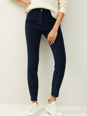 NEXT Skinny Fit Women Dark Blue Trousers