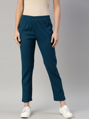 GOLDSTROMS Slim Fit Women Blue Trousers