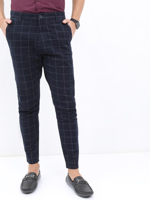 HIGHLANDER Slim Fit Men Blue Trousers