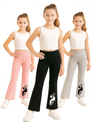 Ezee Sleeves Skinny Fit Girls Multicolor Trousers