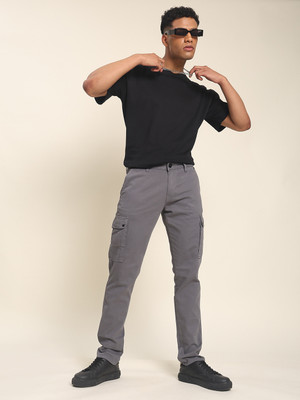 Roadster Slim Fit Men Grey Trousers