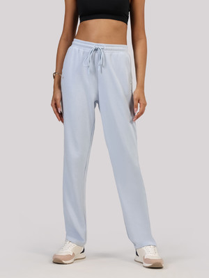 BlissClub BlissTerry Straight Pants - Tall Straight Fit Women Blue Trousers