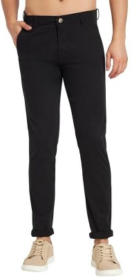 ARSH Slim Fit Men Black Trousers