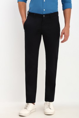 Allen Solly Slim Fit Men Black Trousers