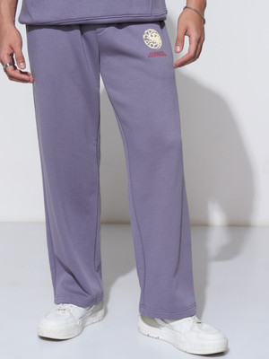HIGHLANDER Straight Fit Men Purple Trousers