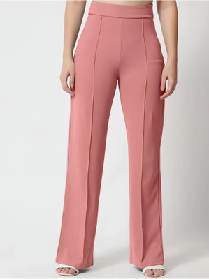 Fachie Regular Fit Women Pink Trousers
