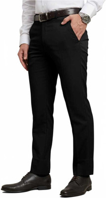 DUA collection Regular Fit Men Black Trousers
