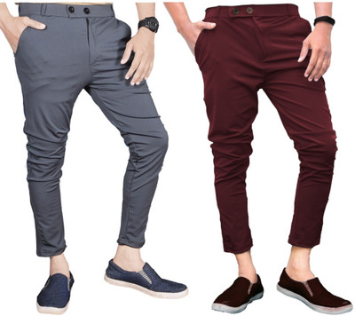 Ezee Sleeves Slim Fit Men Multicolor Trousers