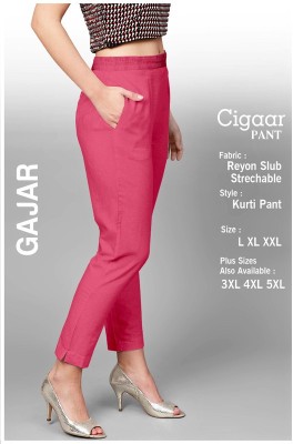 A-Plus Regular Fit Women Pink Trousers