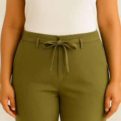 Denimrack Relaxed Women Dark Green Trousers