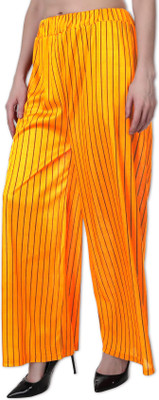 HOOQLOCK Relaxed Women Yellow Trousers
