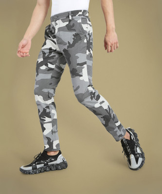 FLYING MACHINE Regular Fit Men Grey Trousers