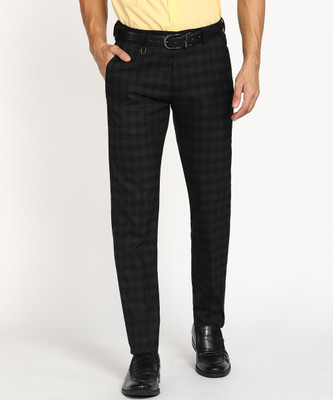 PETER ENGLAND Slim Fit Men Black Trousers