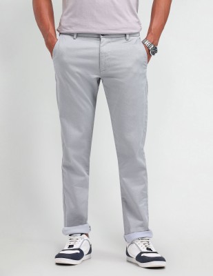 Arrow Sport Slim Fit Men Grey Trousers