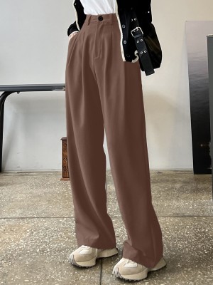 Aahwan Relaxed Women Brown Trousers