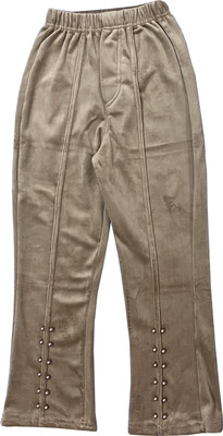 adibaba Regular Fit Girls Gold Trousers