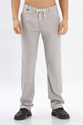 Color Hunt Tapered Men Grey Trousers