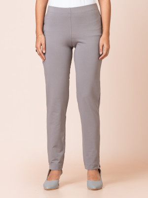 Ruby Straight Fit Women Grey Trousers