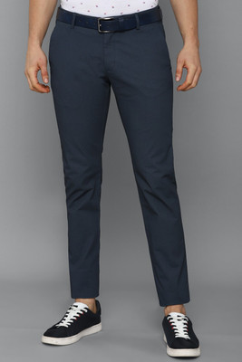 Allen Solly Slim Fit Men Dark Blue Trousers