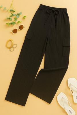 Uniqvibs Regular Fit Women Black Trousers