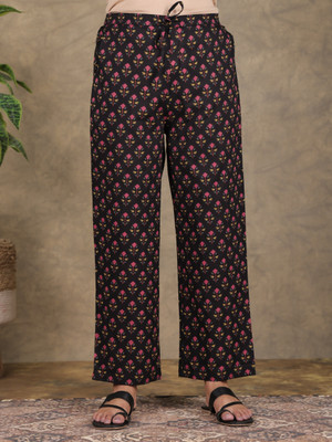 Aramya Comfort Fit Women Black Trousers