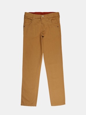V-MART Regular Fit Boys Brown, Brown Trousers