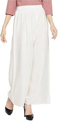 JUINDFASHION Regular Fit Women White Trousers