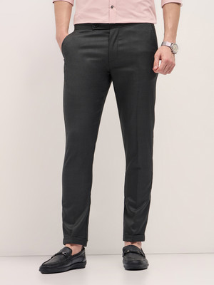 THE BEAR HOUSE Slim Fit Men Grey Trousers