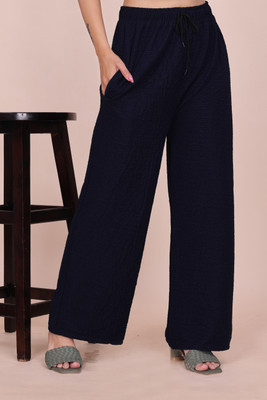 Tannu Fashion Relaxed Women Dark Blue Trousers