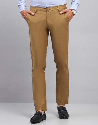 MONTE CARLO Regular Fit Men Beige Trousers