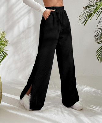 Rajovati Loose Fit Women Black Trousers