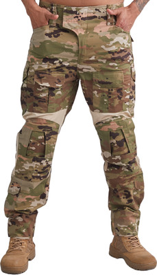 MOUNTMILLER Men's Camouflage Printed Advanced Multicam Ripstop Pant Water Repellant Regular Fit Men Multicolor Trousers