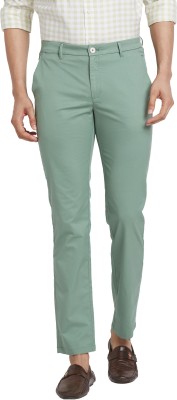 Raymond Slim Fit Men Green Trousers