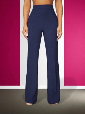Anitafashion Loose Fit Women Blue Trousers