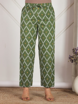 Aramya Comfort Fit Women Green Trousers