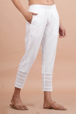 HarryStyle Regular Fit Women White Trousers