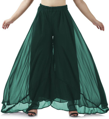 Kvish Flared Women Dark Green Trousers